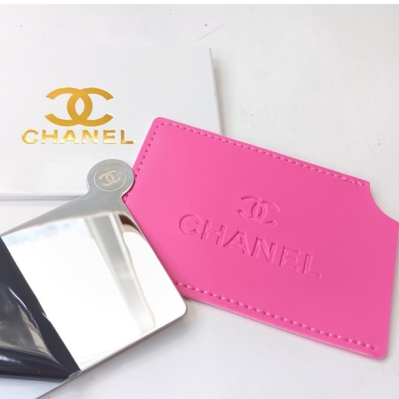 Cc LOGO mirror pocket/ stainless steel / card holder Chanel precision - Picture 1 of 5